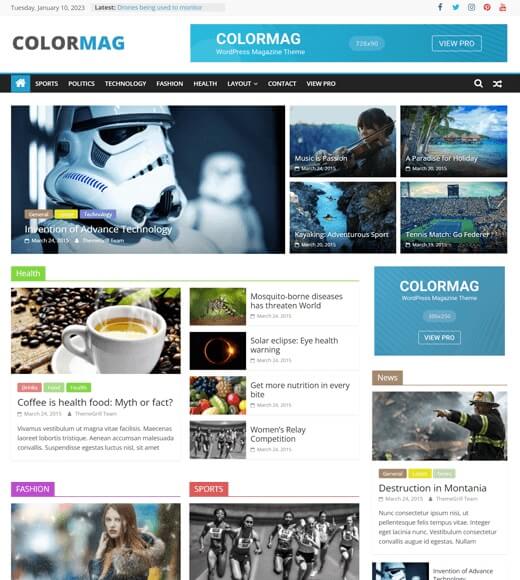 ColorMag Demo Site