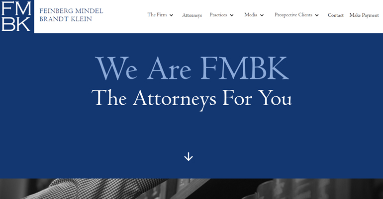 FMBK Law One of the Best Law Firm Website Examples