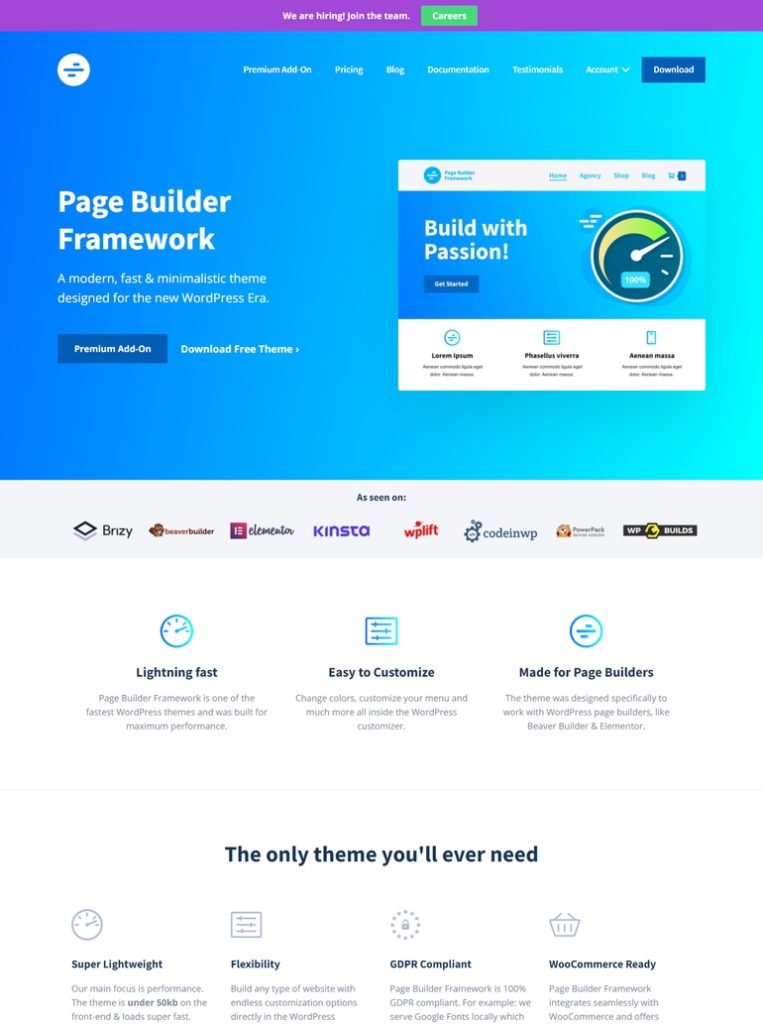 best wordpress theme for brizy builder