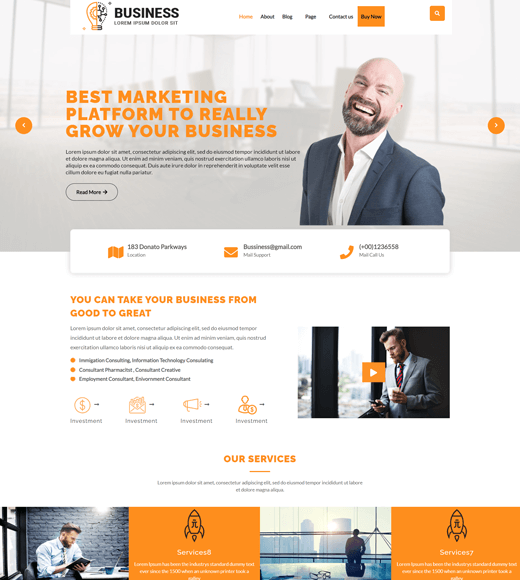 Advance Business Theme WordPress