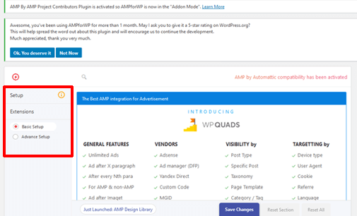 how to set up AMP in WordPress