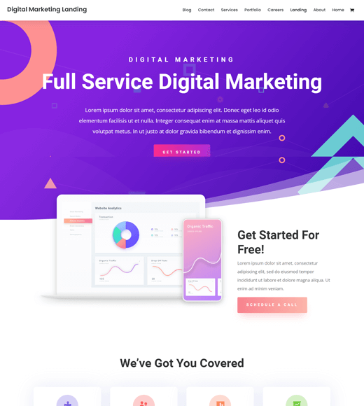 Divi Digital Marketing WordPress Theme