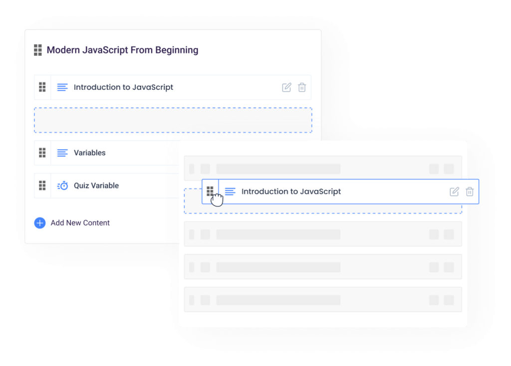 Drag-and-Drop Course-Builder