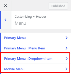 Dropdown Menu and Mobile Menu