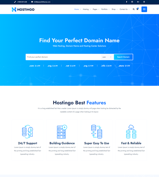 Hostingo Web Hosting WordPress Theme