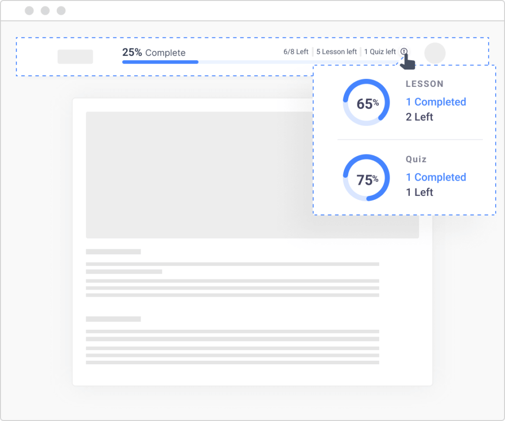 Masteriyo Course Progress Bar