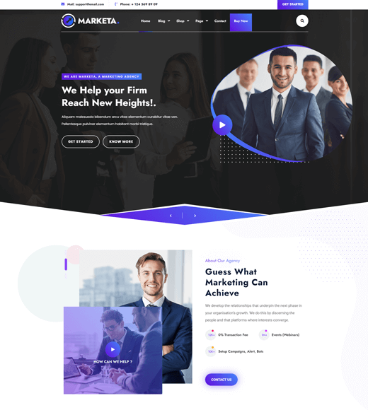 Marketing Agency WordPress Theme