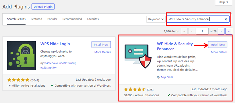 Install WP Hide & Security Enhancer Plugin