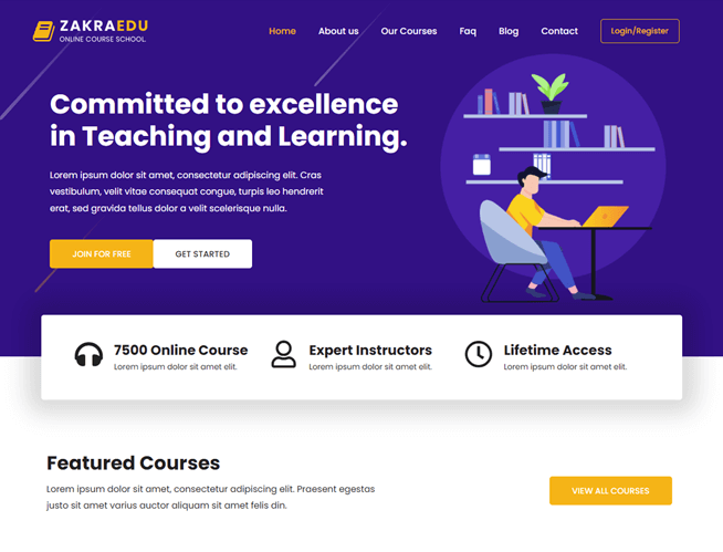 Zakra Online Course Demo